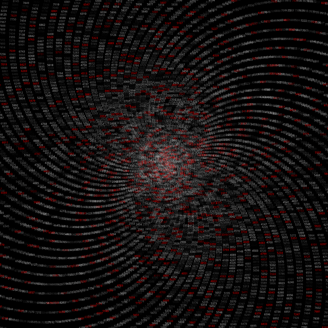 Polar Plot of Numbers #295