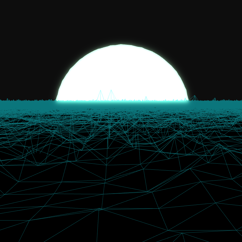 Generative Retrowave Field #141