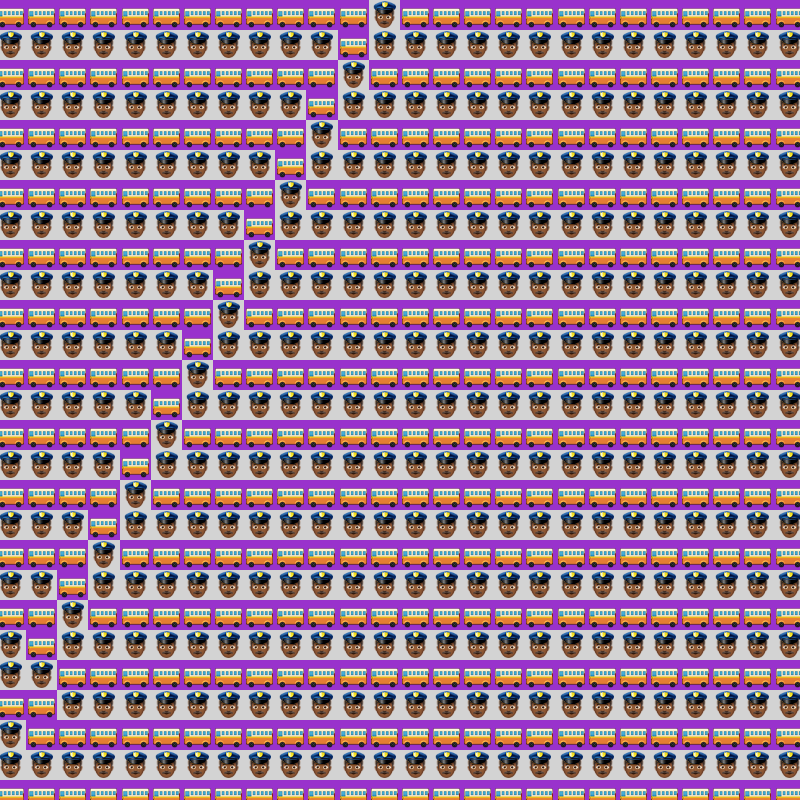 Elementary Cellular Emoji Automata #869