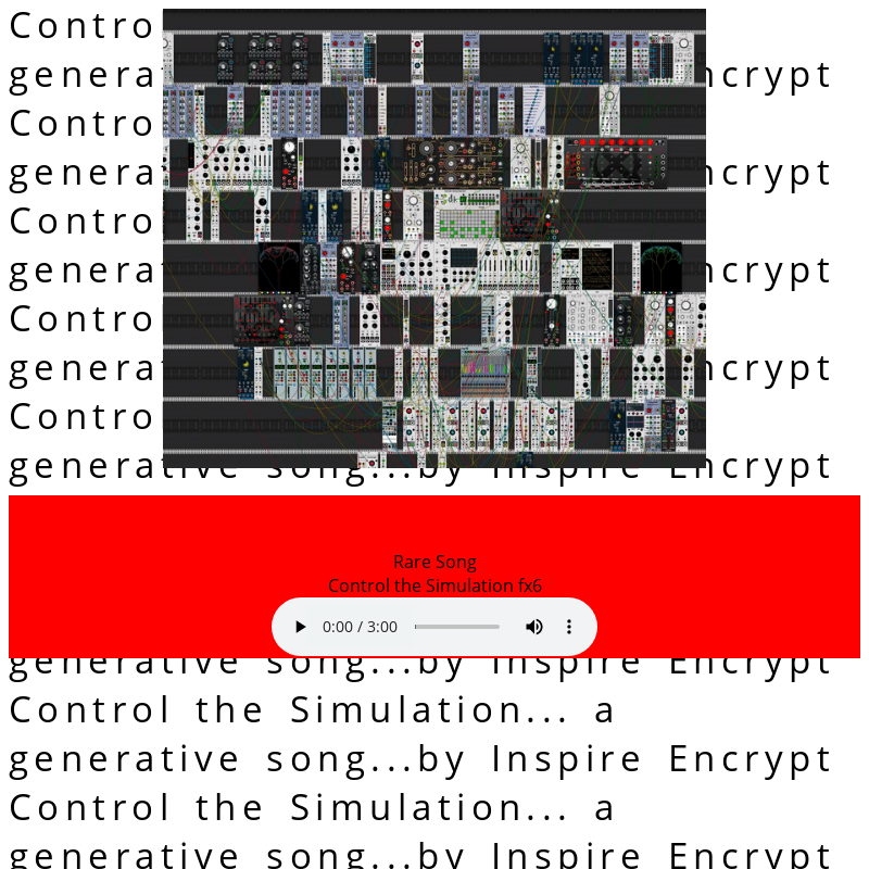 Control the Simulation generative music