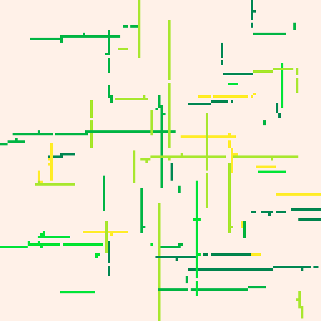 Genuary 2023 Day 4 - Intersections #3