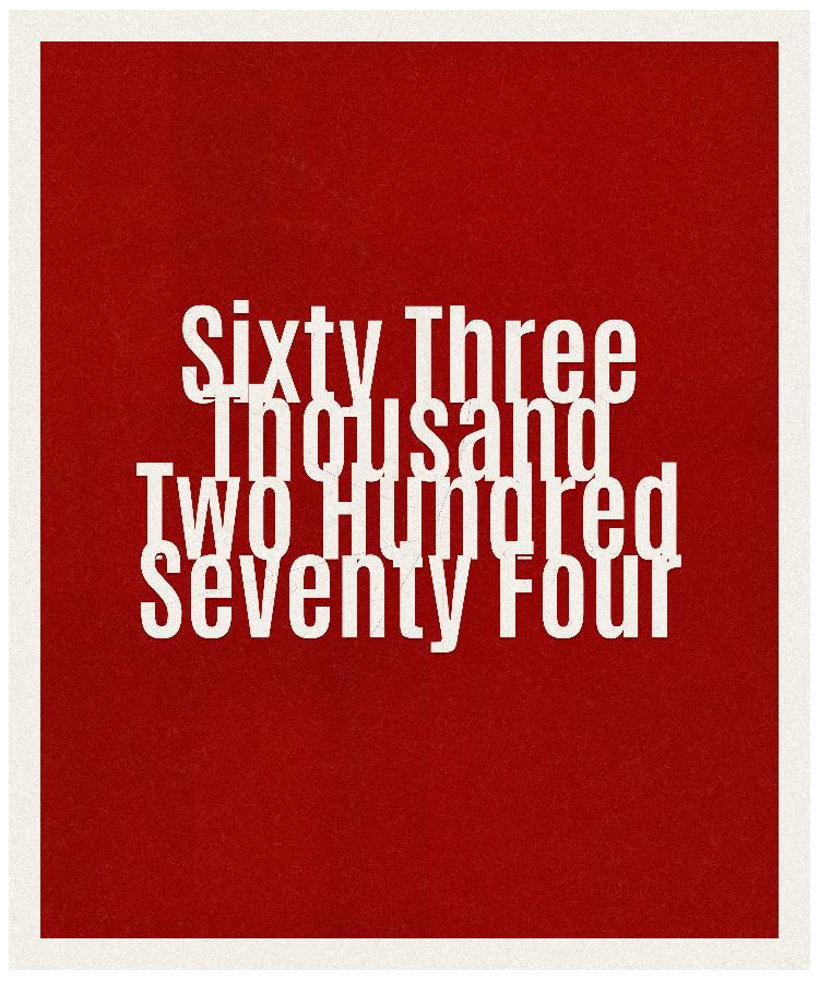 Count #63274