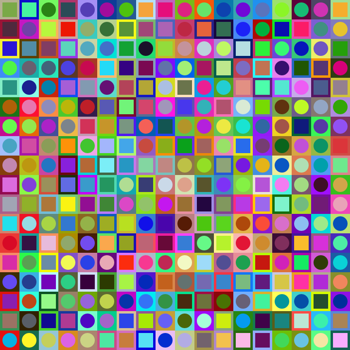 Square Dot Composition #123