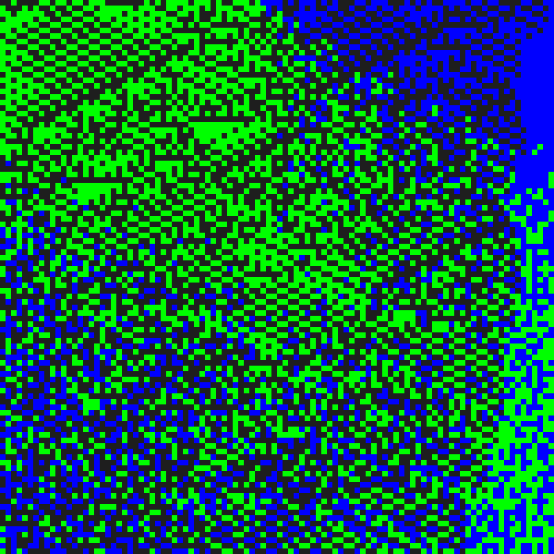 Colored Elementary Cellular Automaton #112