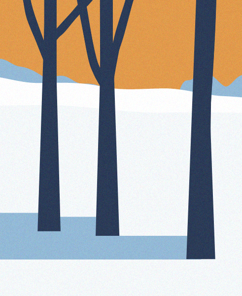 Minimal Snow Landscape #34