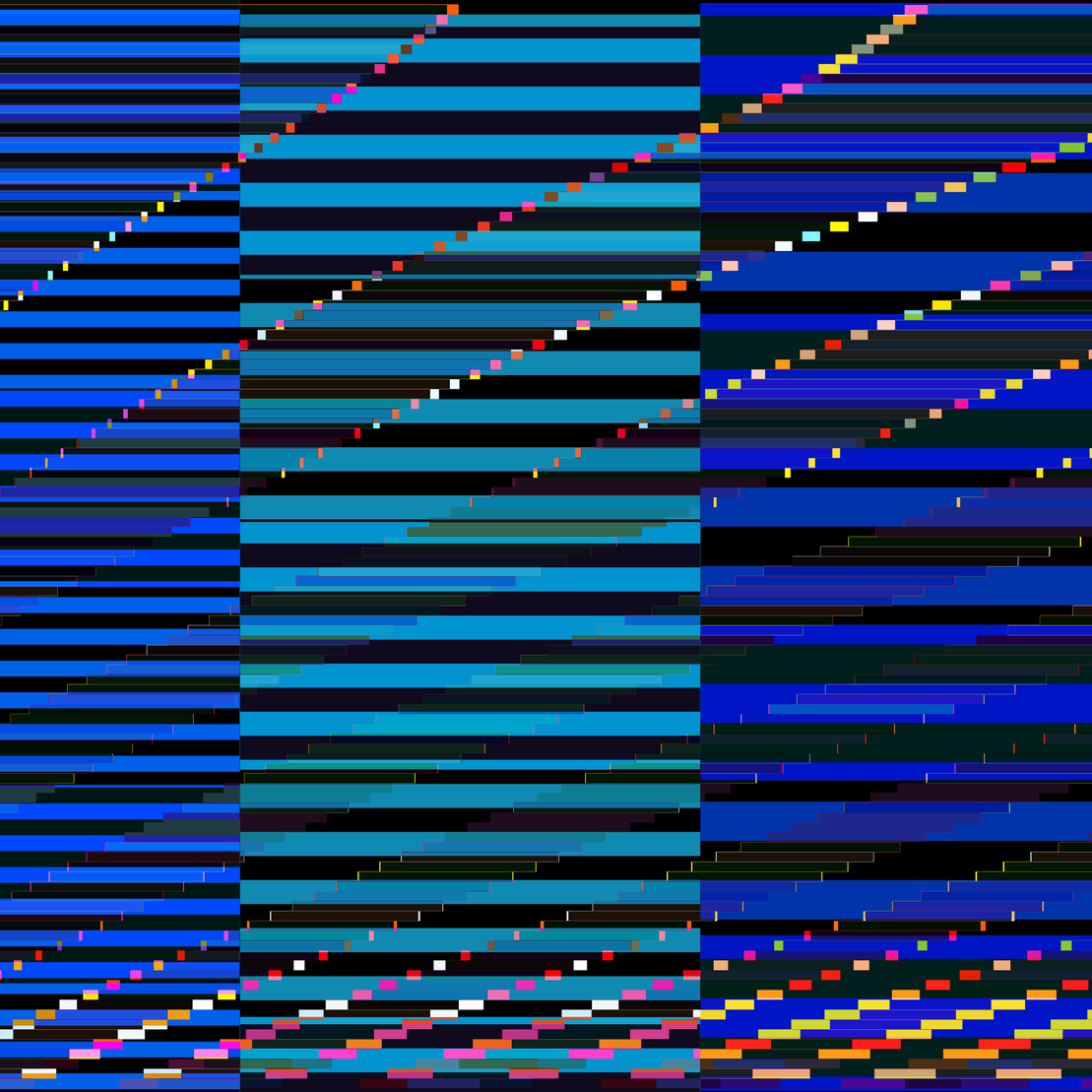 Glitchometry Stripes #123