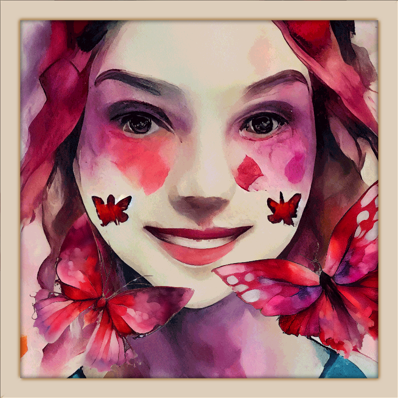 Alice and Magenta Butterflies #8