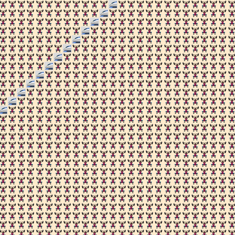 Elementary Cellular Emoji Automata #478