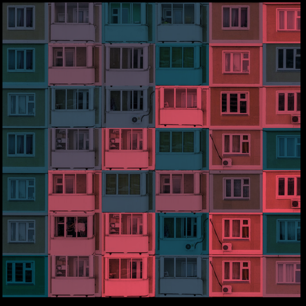 colorized-high-rise-building #12