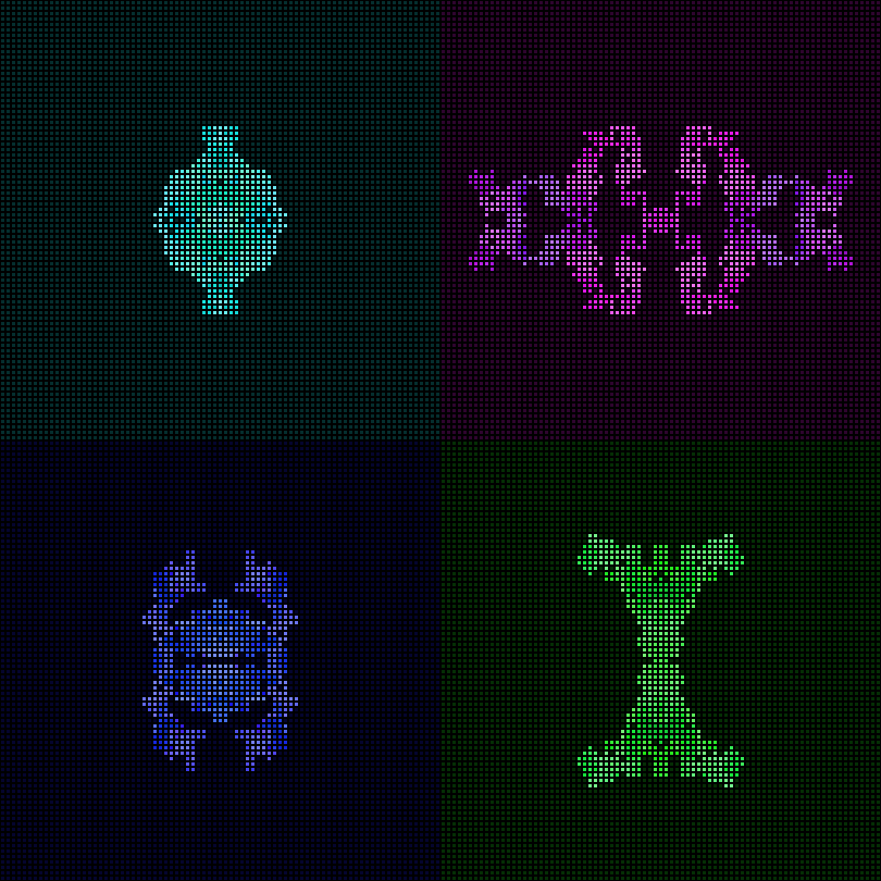 Dither Creatures 2x2 #20