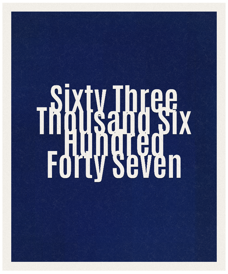 Count #63647