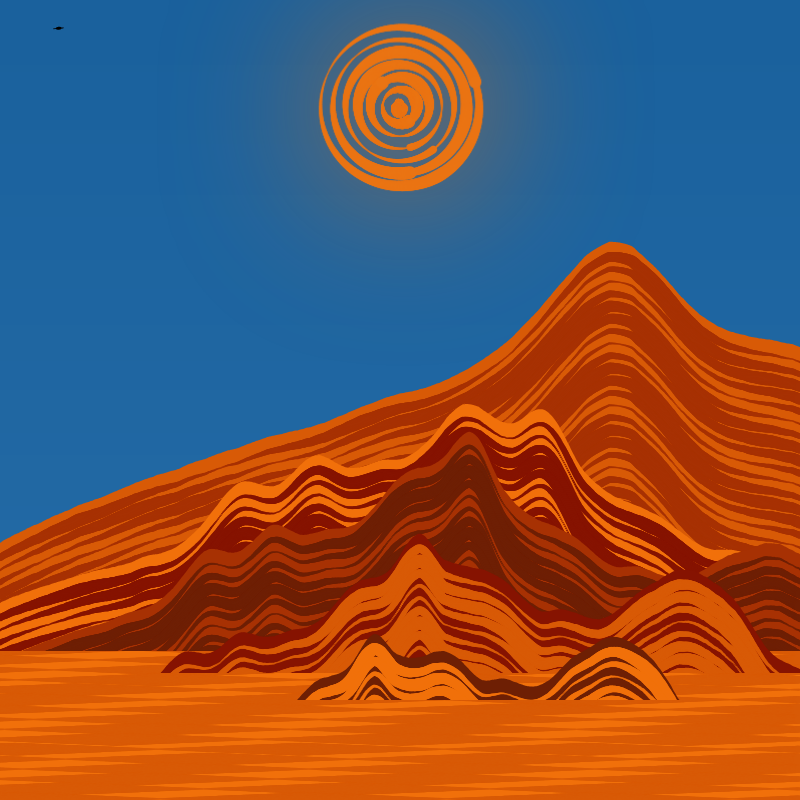 Painted Mountain Sunset #171