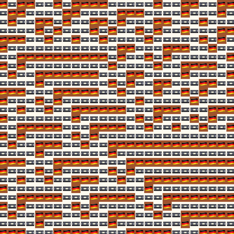 Elementary Cellular Emoji Automata #137