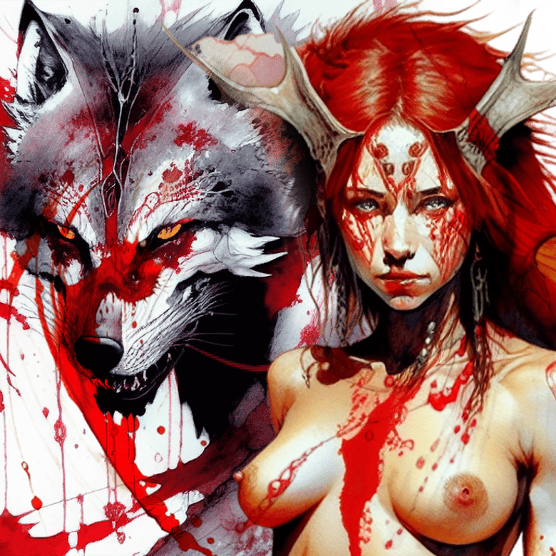 Wild Girl and Wolf #1