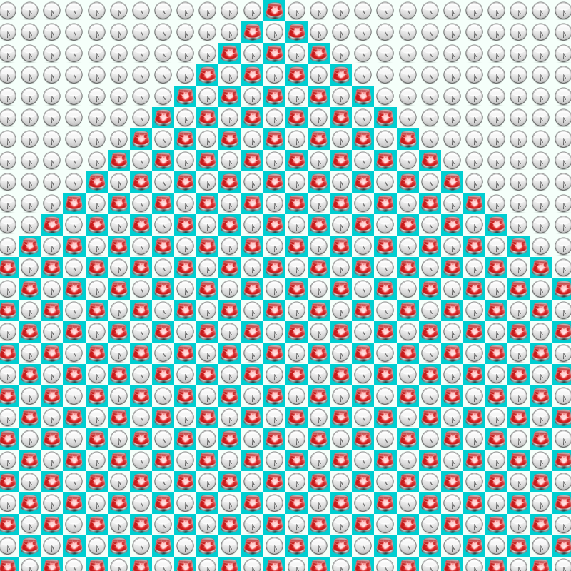 Elementary Cellular Emoji Automata #188