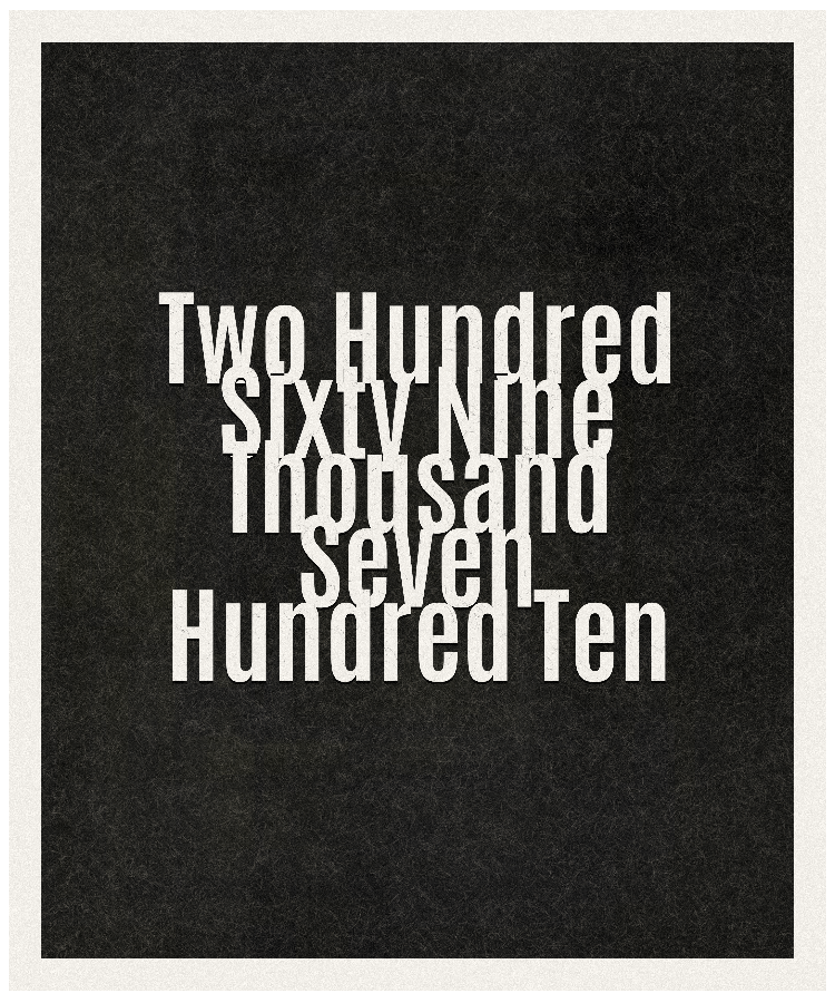Count #269710