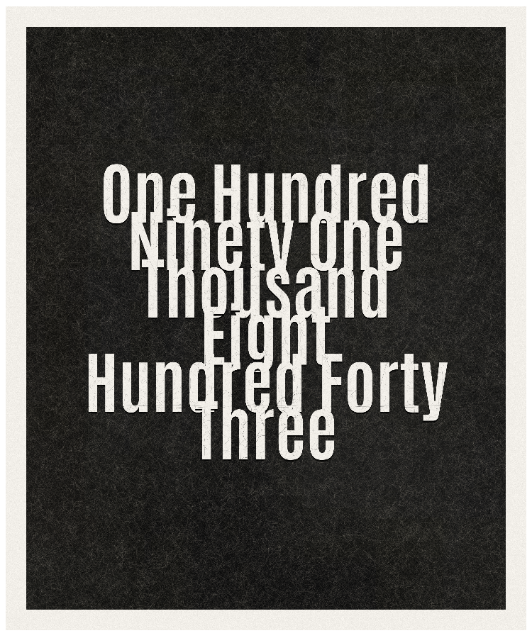 Count #191843