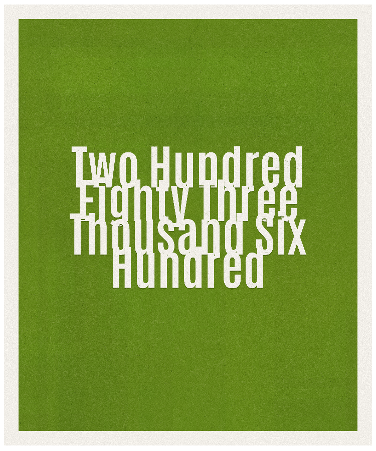 Count #283600