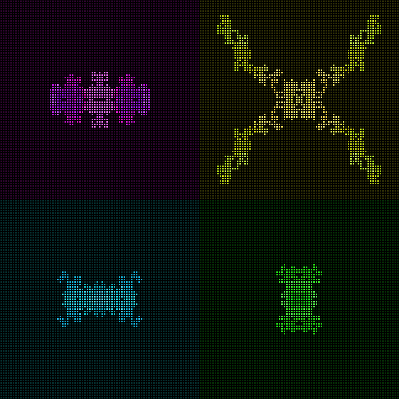 Dither Creatures 2x2 #17