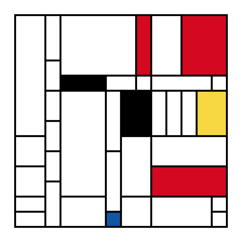 Mondrian squares #12