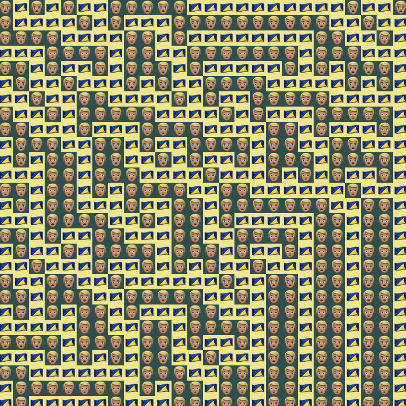 Elementary Cellular Emoji Automata #456