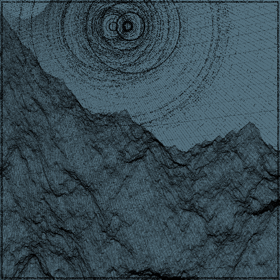 Surreal classic generative landscape #44