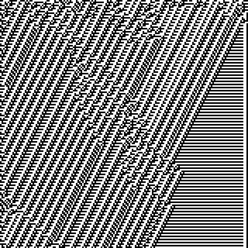 Colored Elementary Cellular Automaton #434