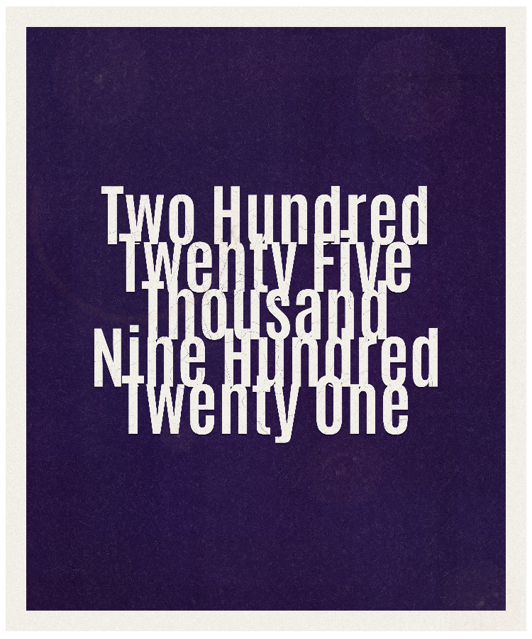 Count #225921