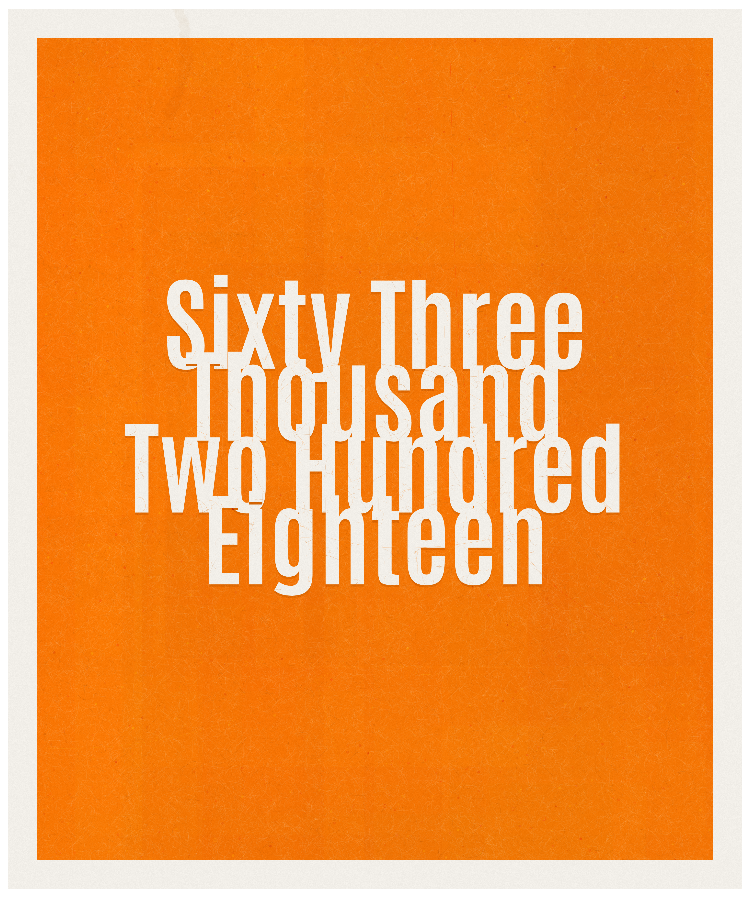 Count #63218