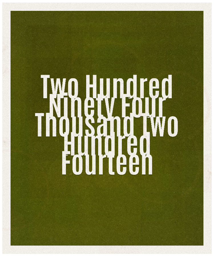 Count #294214