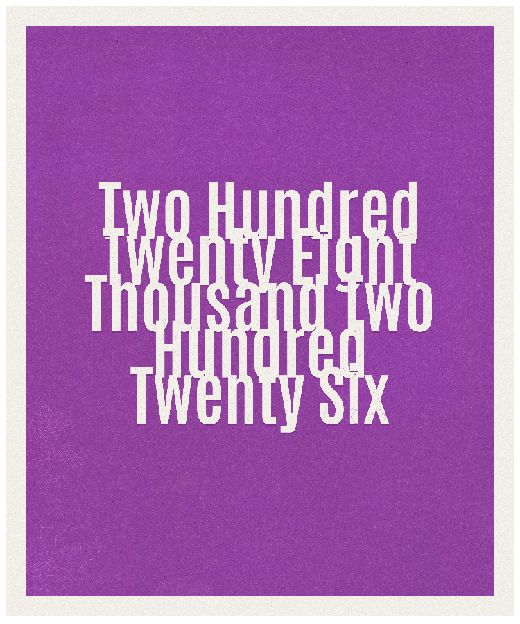 Count #228226
