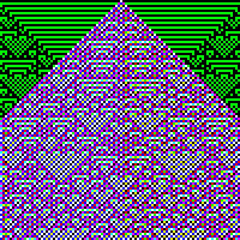 RGB Elementary Cellular Automaton #241