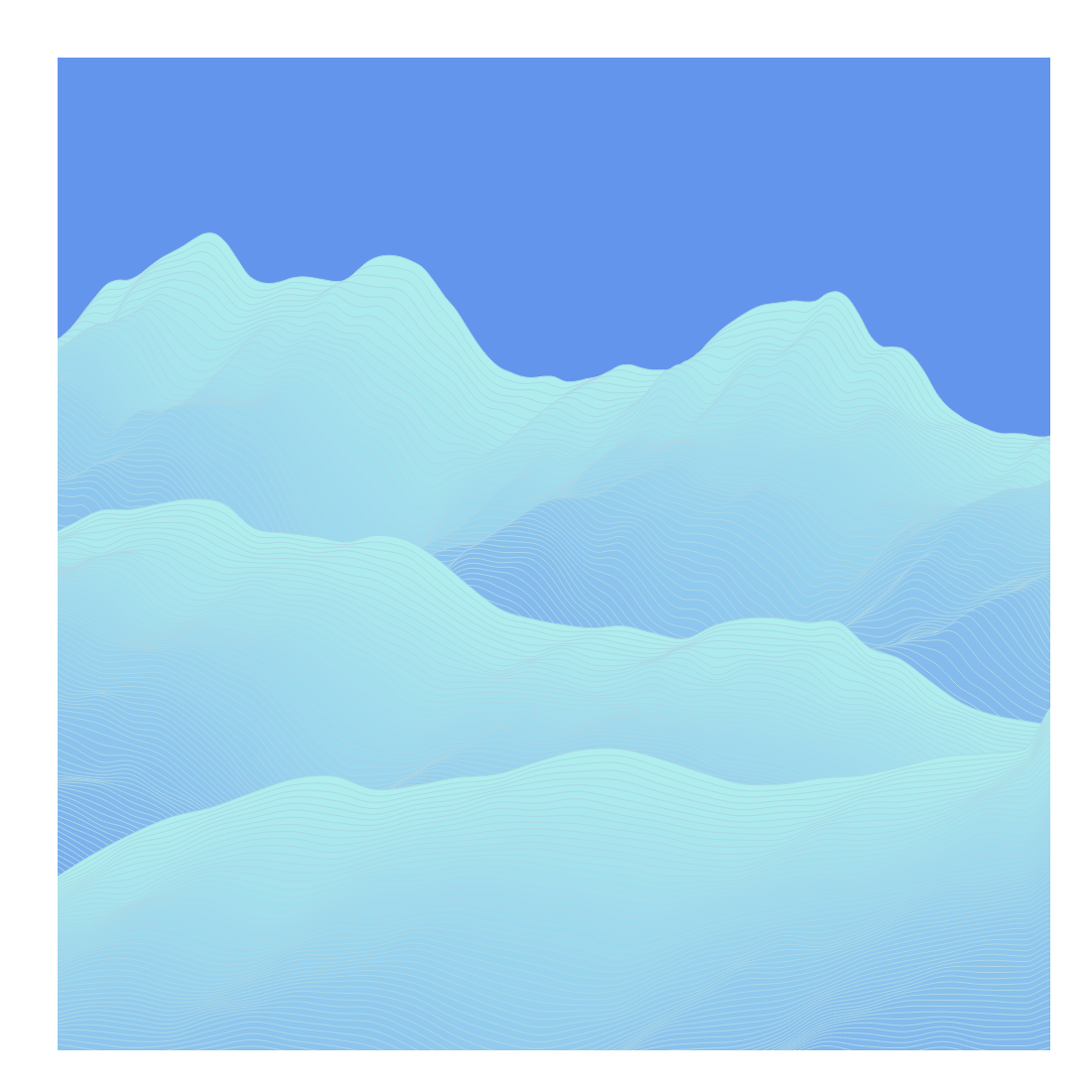 Random Mountain generative #1