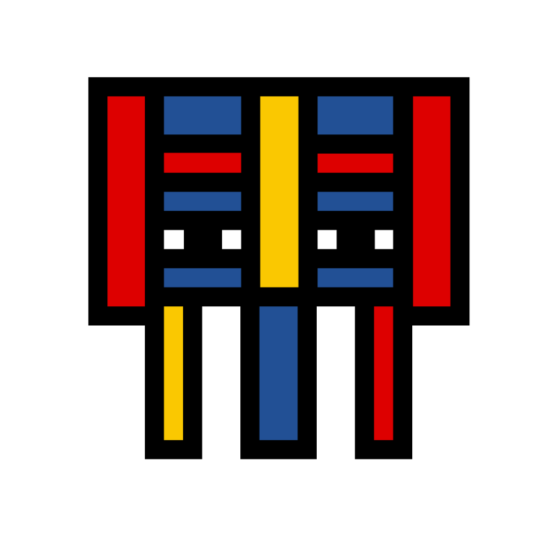 Piet Skulls #9