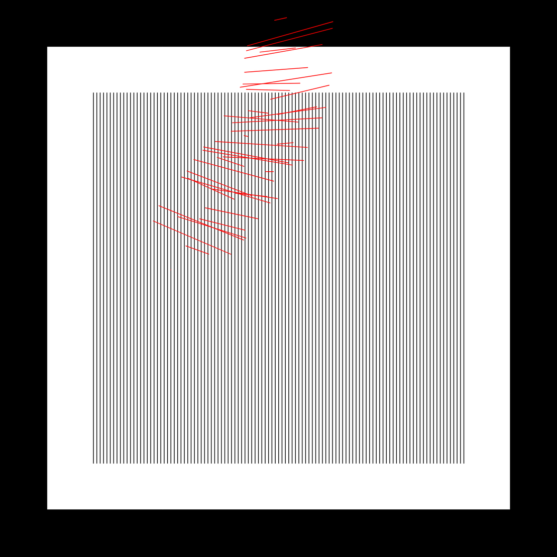 111 lignes verticales et un rond