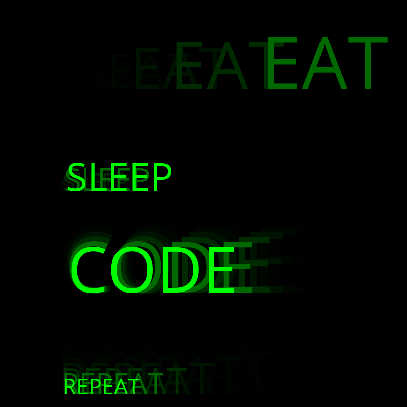 Eat Sleep Code Repeat #9