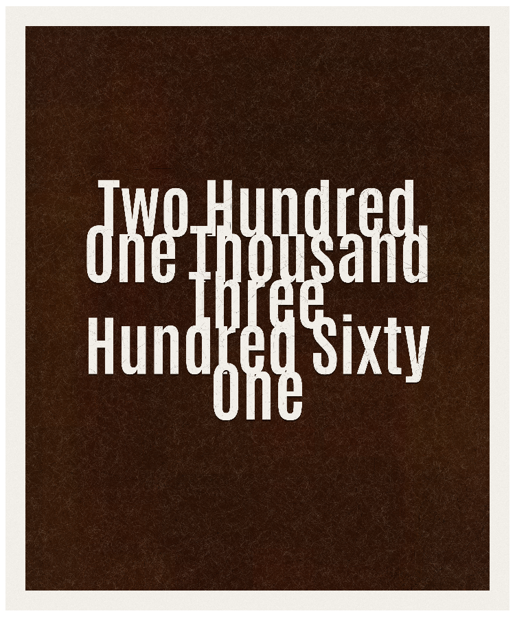 Count #201361