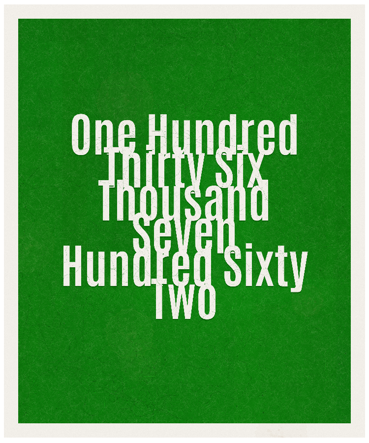 Count #136762