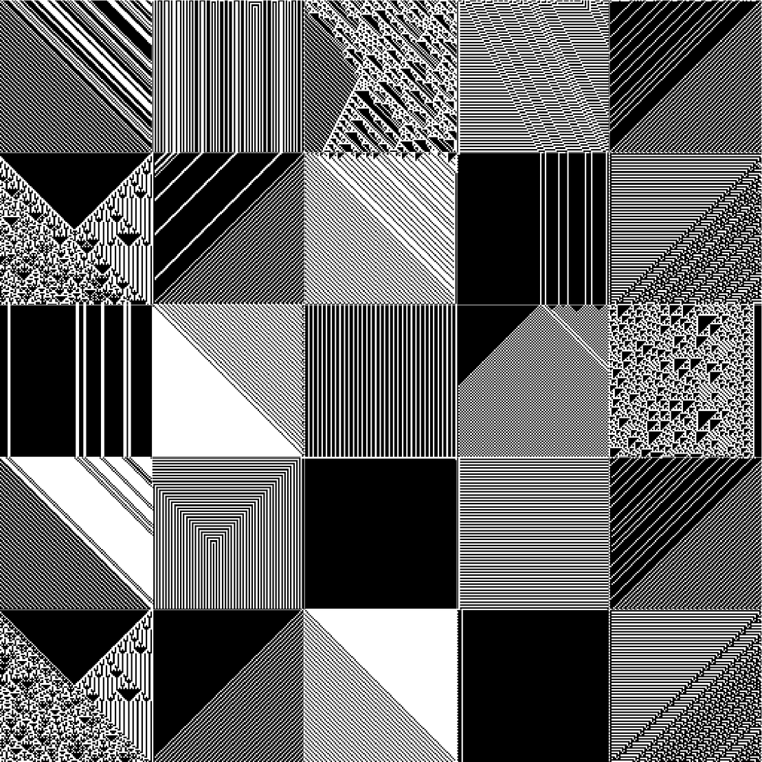 RULES (for Elementary Cellular Automata) #58