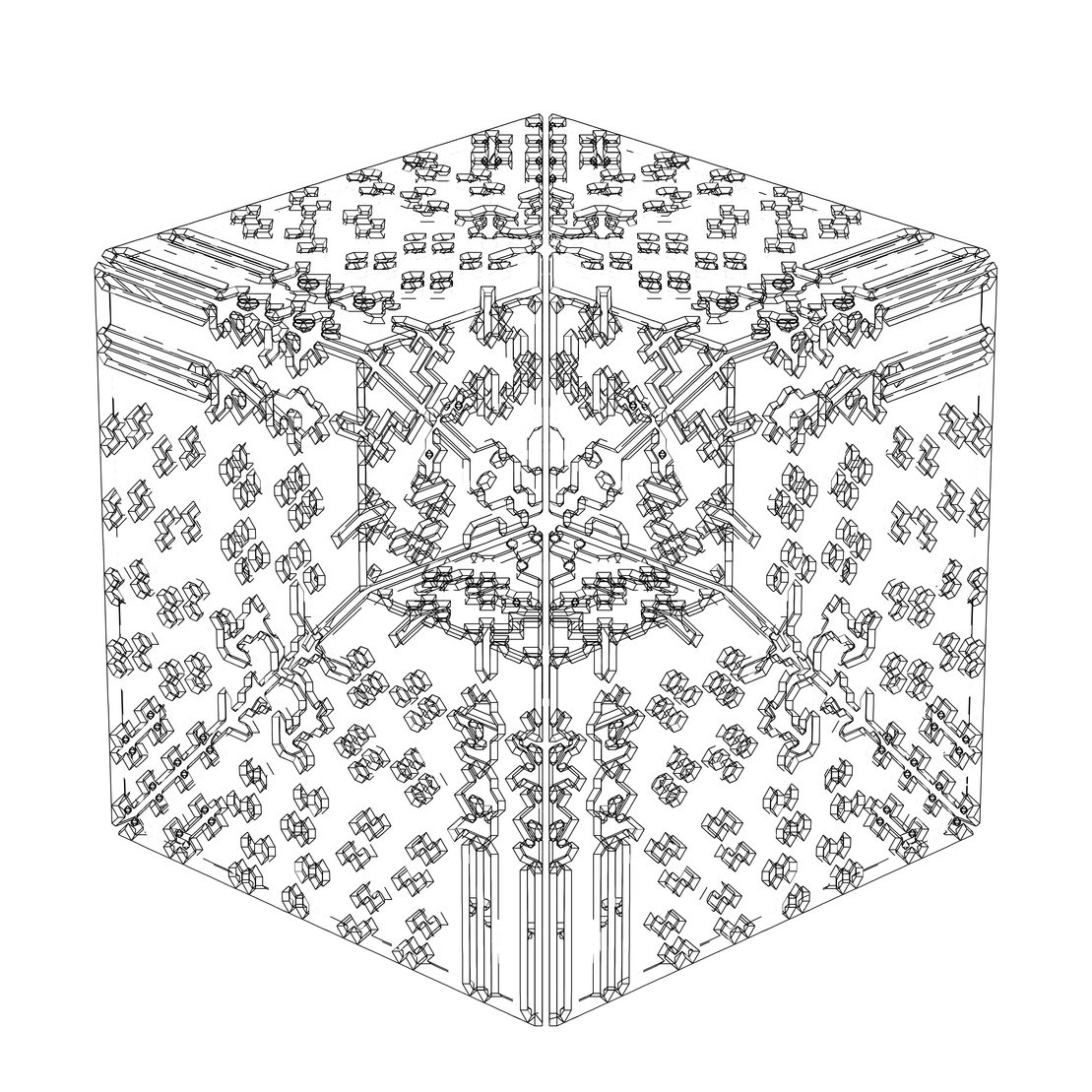 LL21 Alien Art Cube #686