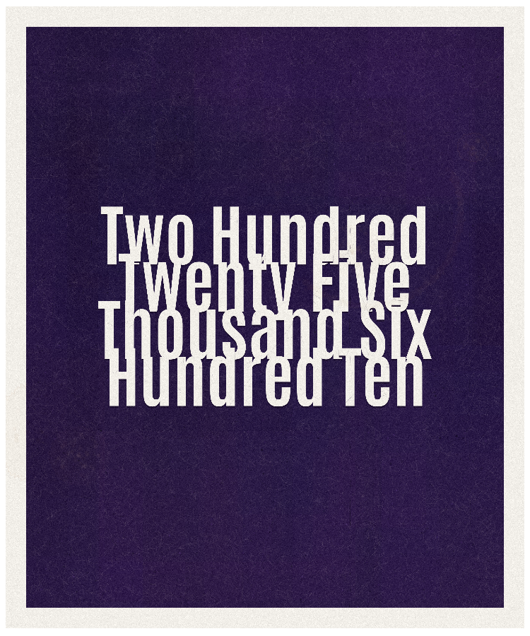 Count #225610