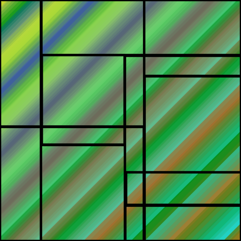 Stacked Mondrian #13