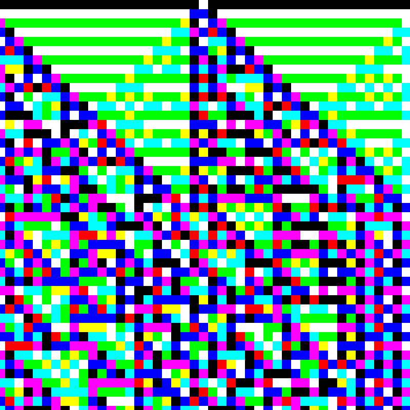 RGB Elementary Cellular Automaton #177