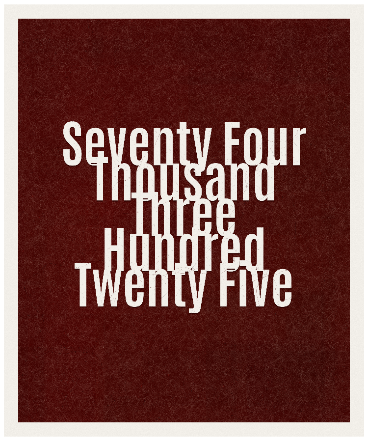 Count #74325