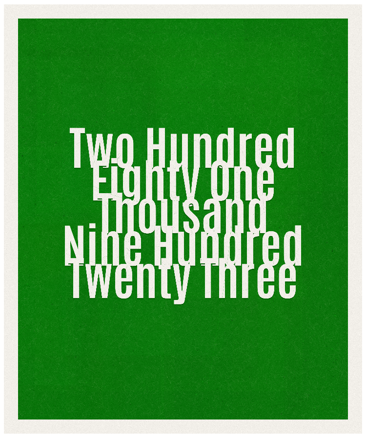 Count #281923