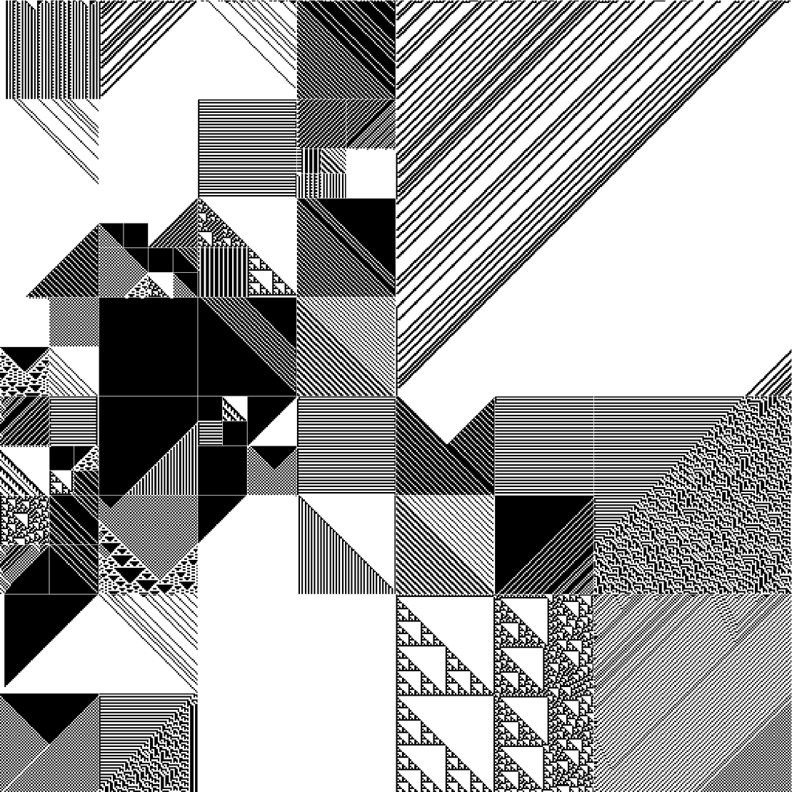 RULES (for Elementary Cellular Automata) #70