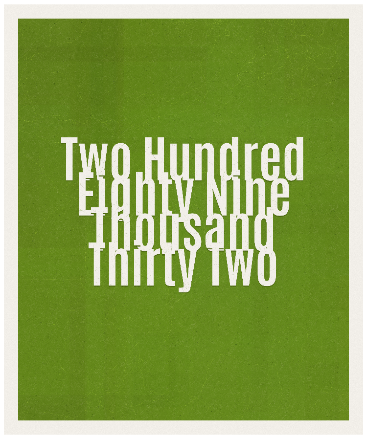 Count #289032