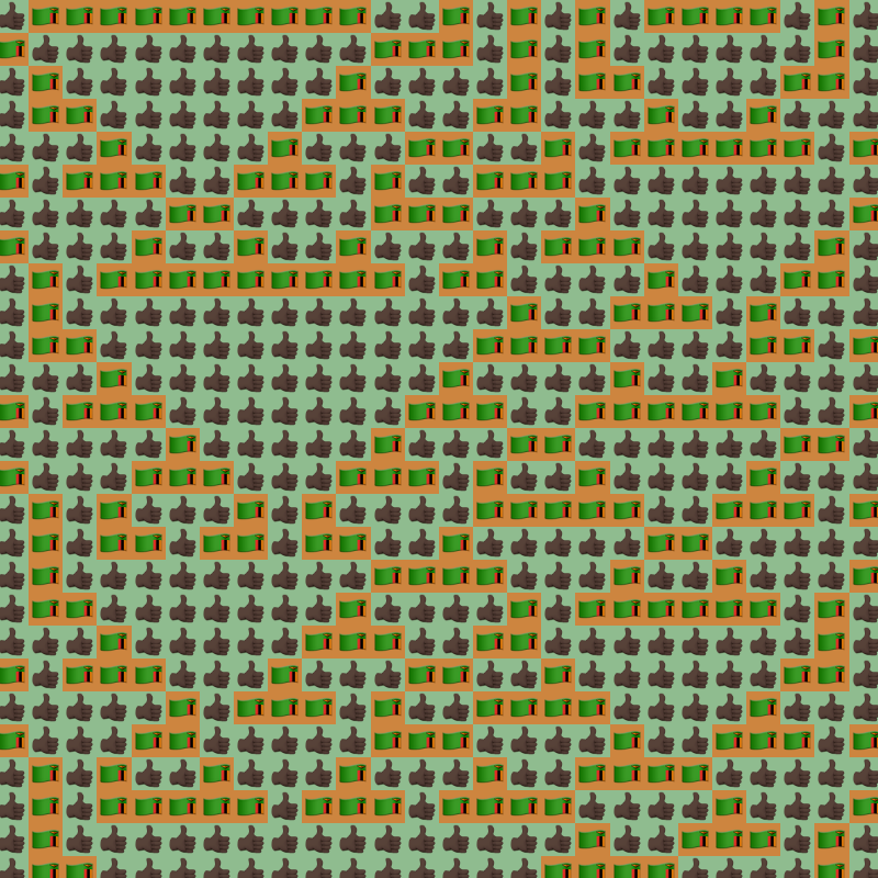 Elementary Cellular Emoji Automata #497