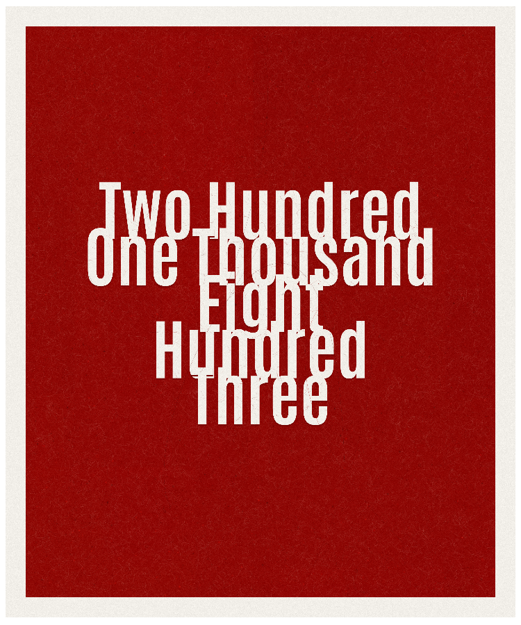 Count #201803