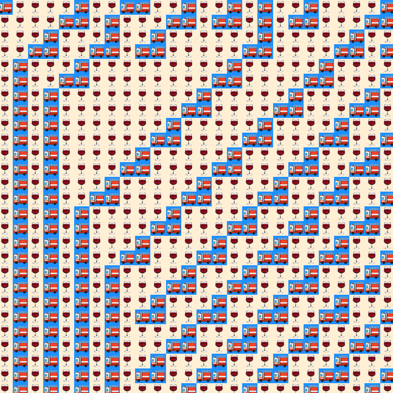 Elementary Cellular Emoji Automata #310